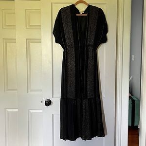 Elan Metallic Cover-Up Maxi Dress